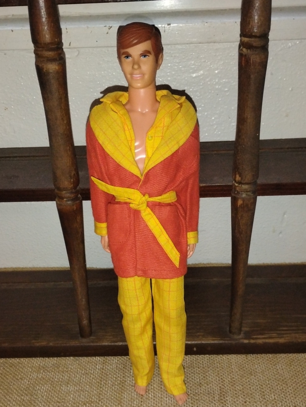 Mattel Vintage 1960s Talking Ken Doll W/ HTF Pajama Set Non Working